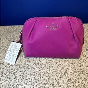 NWT Kate Spade Fuchsia Cosmetic Case